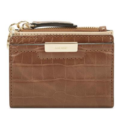 Dámské Peněženky Nine West Lawson Small Zip Wallet Hnědé | 1794CALFM