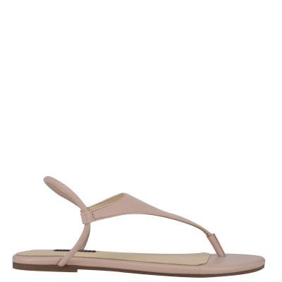 Dámské Ploché Sandály Nine West Braydin Stretch Béžový | 2168NYUHB