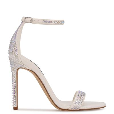 Dámské Páskové Sandály Nine West Toria Ankle Bílé | 6481TFHKO