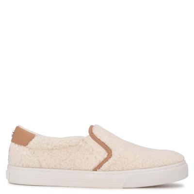 Dámské Slip On Tenisky Nine West Lala Krém | 1738TDOSN